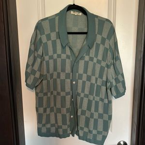 MADEWELL printed button up short sleeve shirt